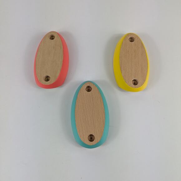 Lovevery Pattern Match Boats Replacement Boats Red Yellow Blue Wood Toys - Picture 4 of 4